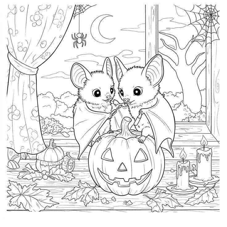 Desenho de Morcego Desenho Colorir Imprimir 19