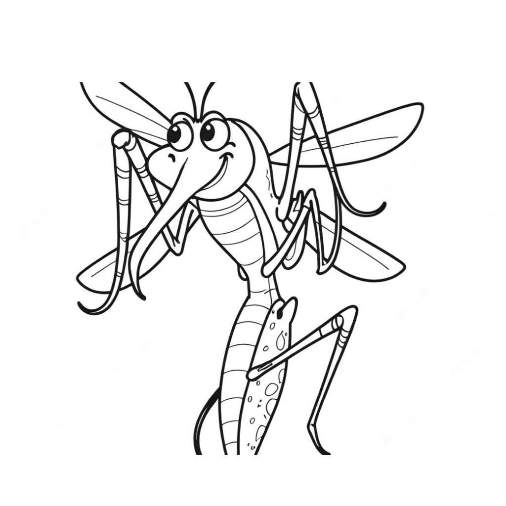 Desenho de Mosquito Da Dengue Desenho Colorir Imprimir 05