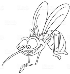 Desenho de Mosquito Da Dengue Desenho Colorir Imprimir 19