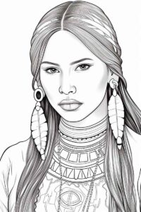 Desenho de Mulheres Desenho Colorir Imprimir 05