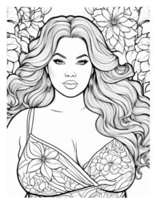 Desenho de Mulheres Desenho Colorir Imprimir 06