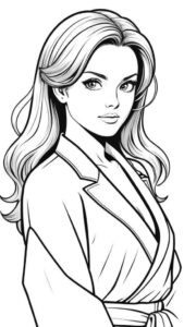 Desenho de Mulheres Desenho Colorir Imprimir 11