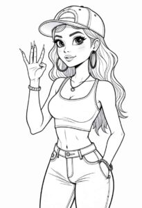 Desenho de Mulheres Desenho Colorir Imprimir 25