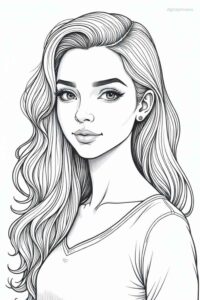 Desenho de Mulheres Desenho Colorir Imprimir 26