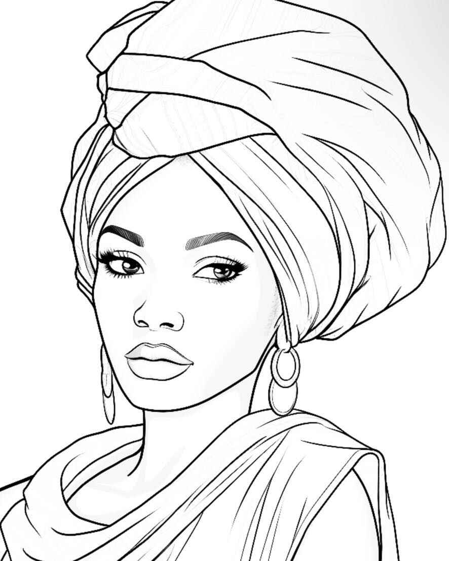 Desenho de Mulheres Desenho Colorir Imprimir 31