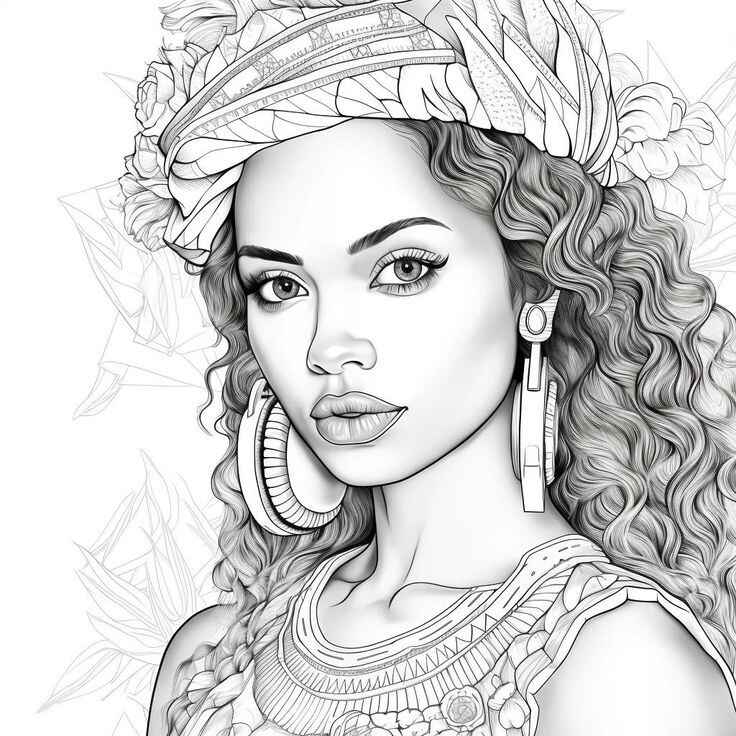 Desenho de Mulheres Desenho Colorir Imprimir 35