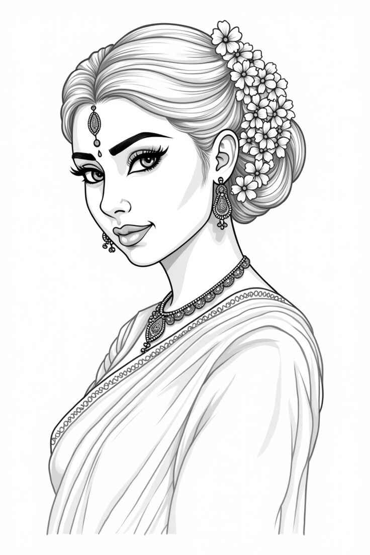 Desenho de Mulheres Desenho Colorir Imprimir 36