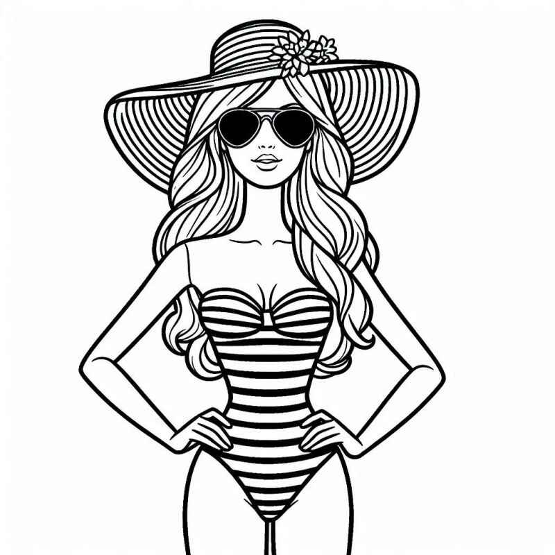 Desenho de Mulheres Desenho Colorir Imprimir 42