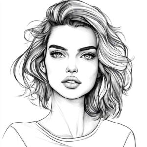 Desenho de Mulheres Desenho Colorir Imprimir 52