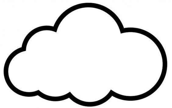 Desenho de Nuvem Desenho Colorir Imprimir 03