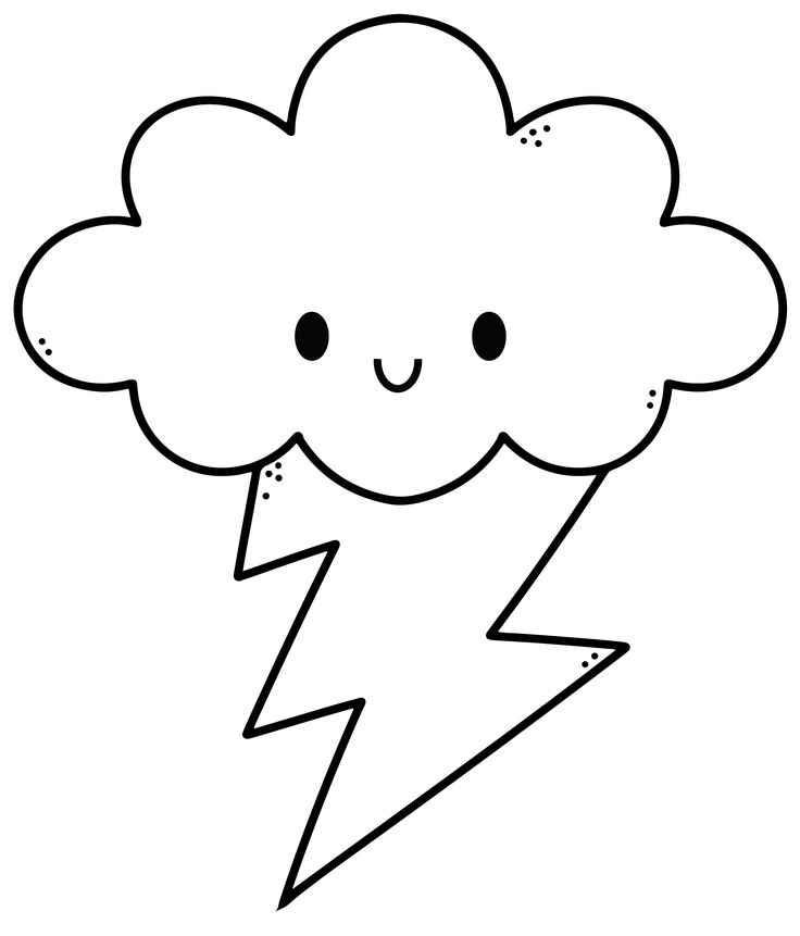 Desenho de Nuvem Desenho Colorir Imprimir 08