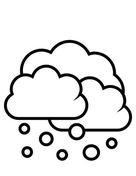 Desenho de Nuvem Desenho Colorir Imprimir 12