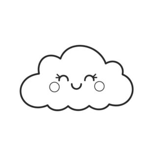 Desenho de Nuvem Desenho Colorir Imprimir 13