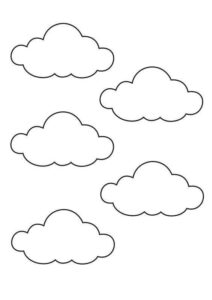 Desenho de Nuvem Desenho Colorir Imprimir 15