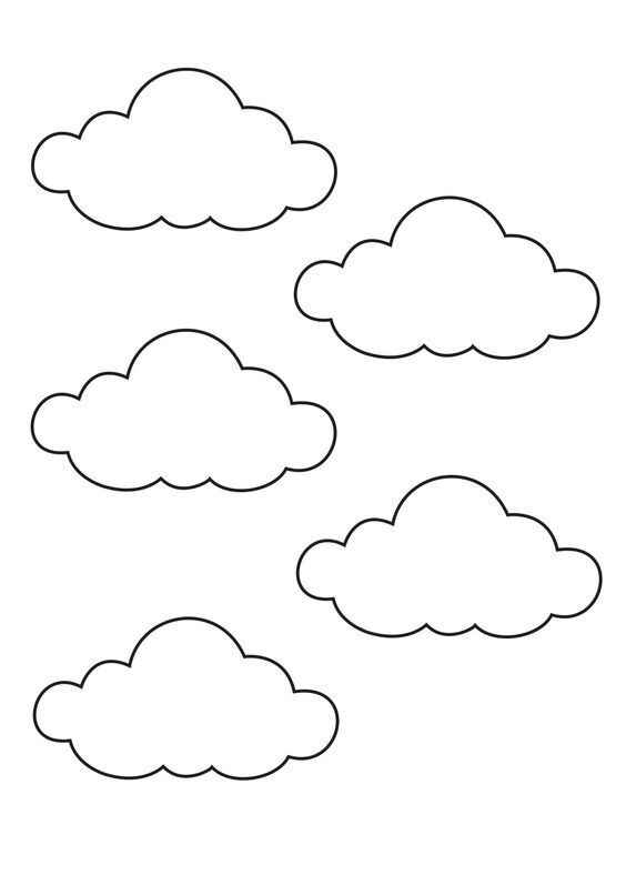Desenho de Nuvem Desenho Colorir Imprimir 15