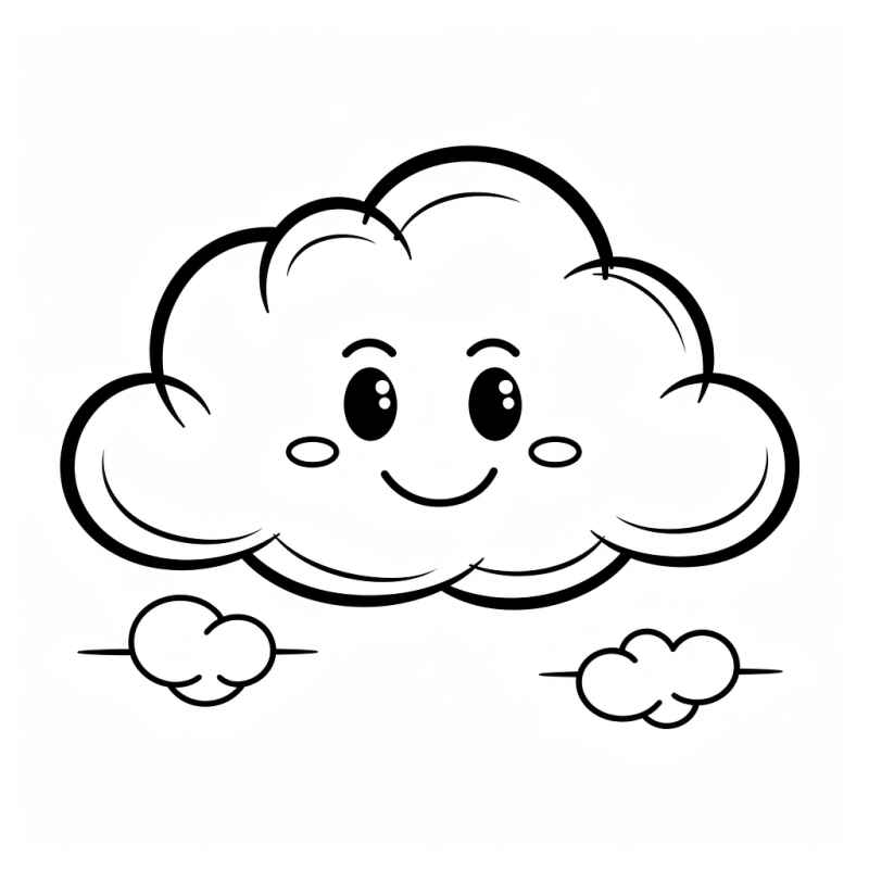 Desenho de Nuvem Desenho Colorir Imprimir 25