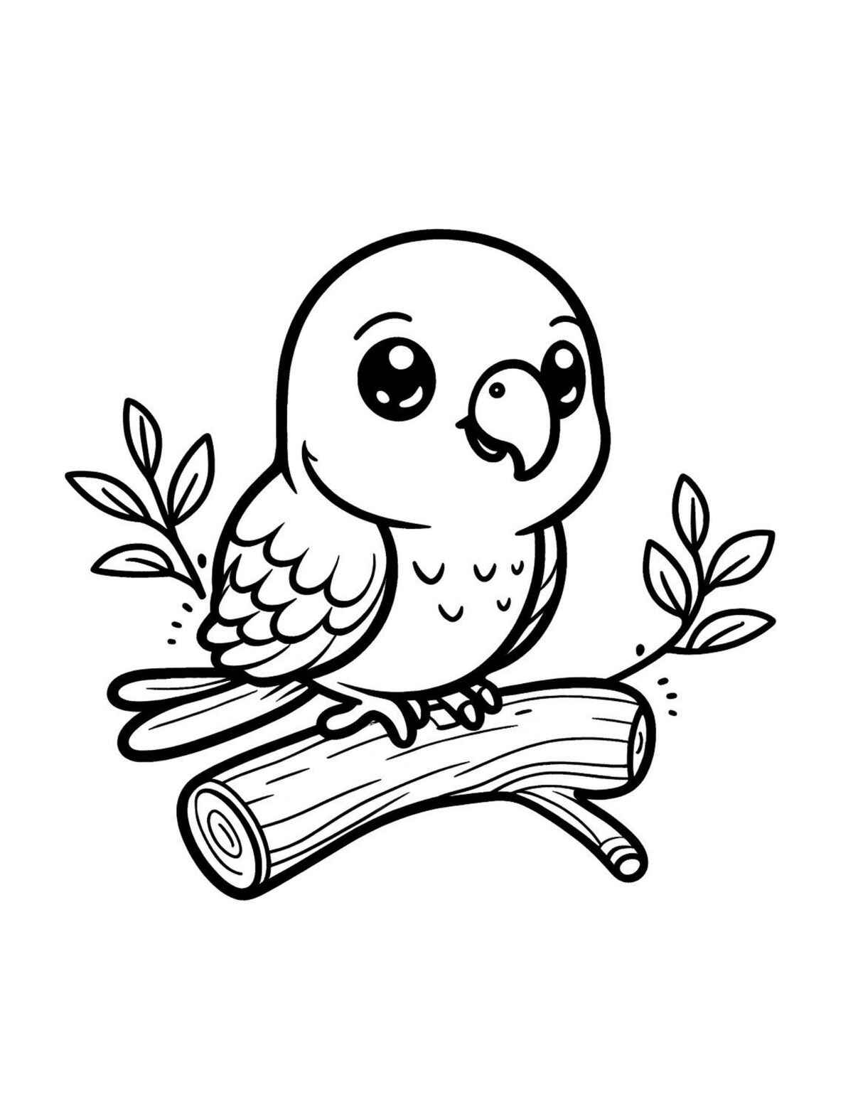 Desenho de Papagaio Desenho Colorir Imprimir 05