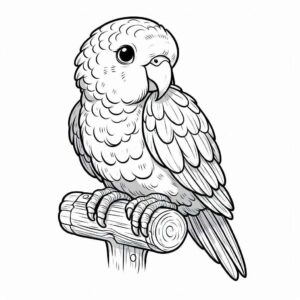 Desenho de Papagaio Desenho Colorir Imprimir 13