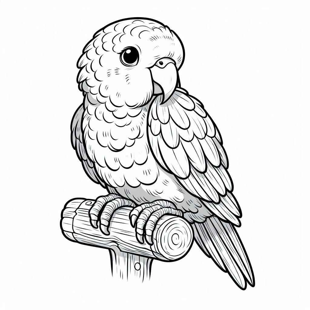 Desenho de Papagaio Desenho Colorir Imprimir 13