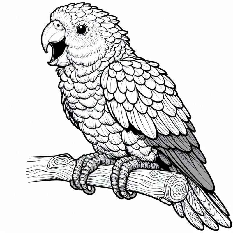 Desenho de Papagaio Desenho Colorir Imprimir 18