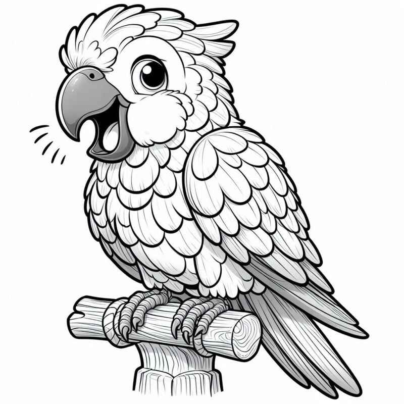 Desenho de Papagaio Desenho Colorir Imprimir 20