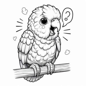 Desenho de Papagaio Desenho Colorir Imprimir 21