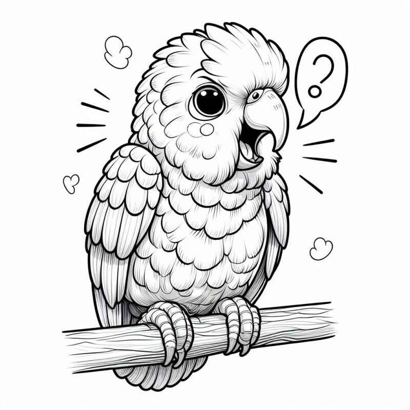 Desenho de Papagaio Desenho Colorir Imprimir 21
