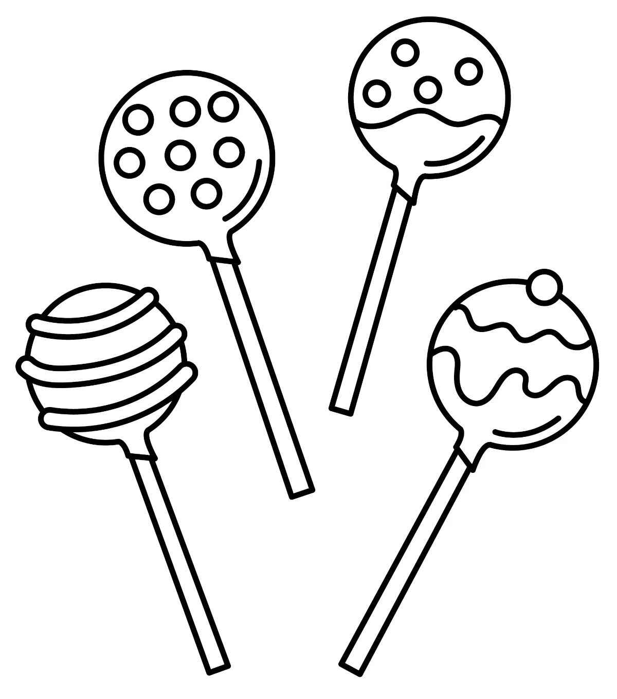 Desenho de Pirulito Desenho Colorir Imprimir 14