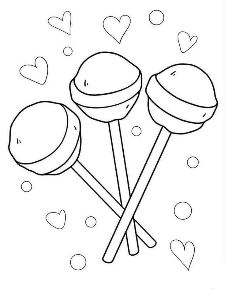 Desenho de Pirulito Desenho Colorir Imprimir 23