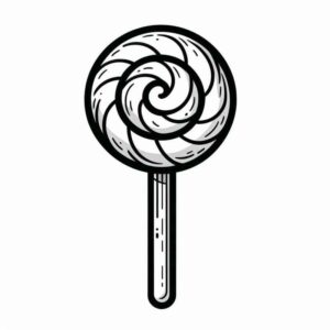 Desenho de Pirulito Desenho Colorir Imprimir 26