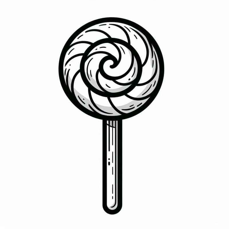 Desenho de Pirulito Desenho Colorir Imprimir 26