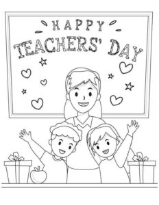 Desenho de Professora Desenho Colorir Imprimir 06