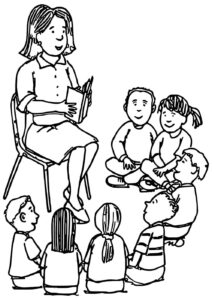 Desenho de Professora Desenho Colorir Imprimir 21