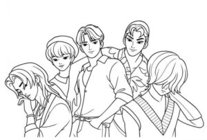 Desenho de Saja Boys Desenho Colorir Imprimir 01