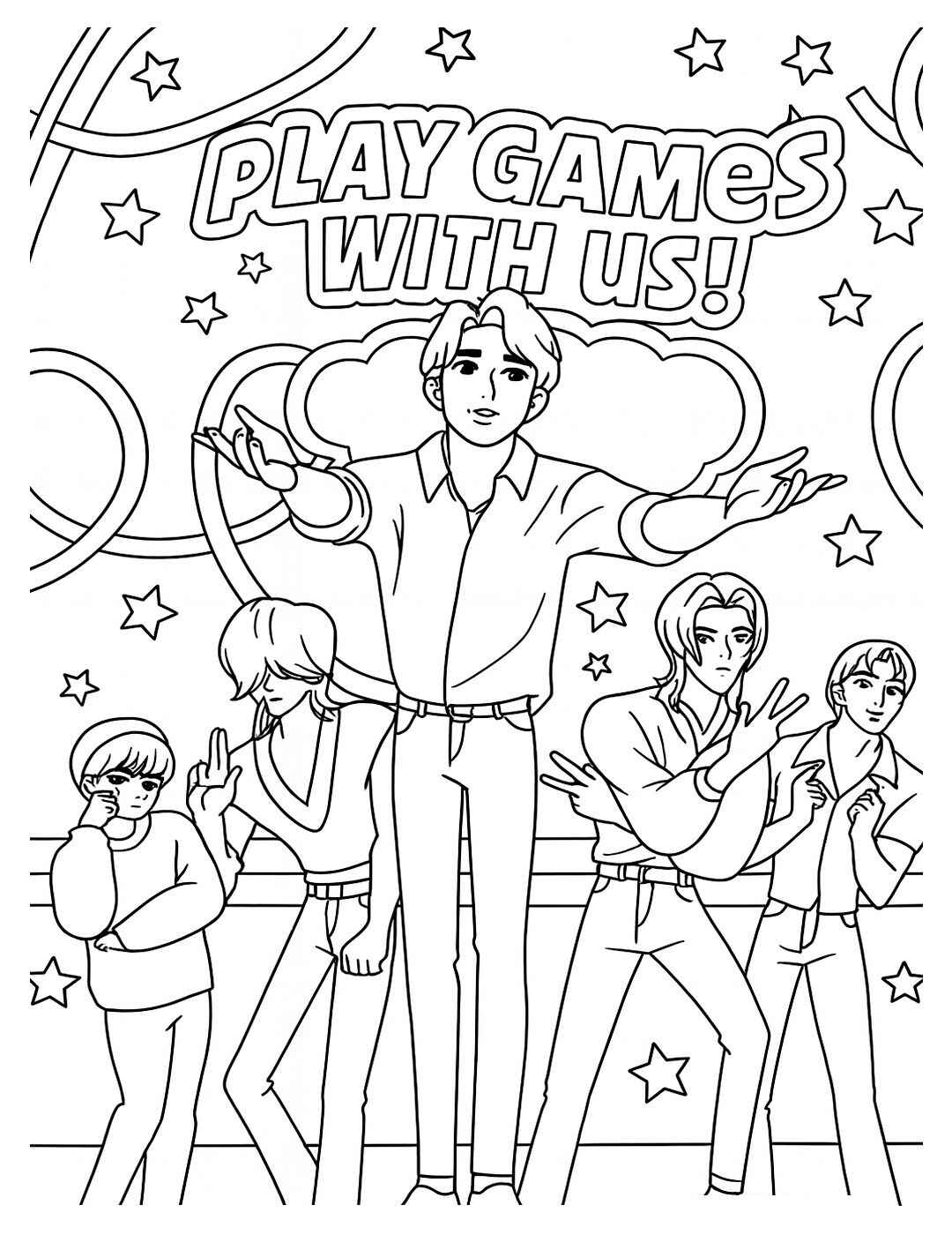 Desenho de Saja Boys Desenho Colorir Imprimir 03