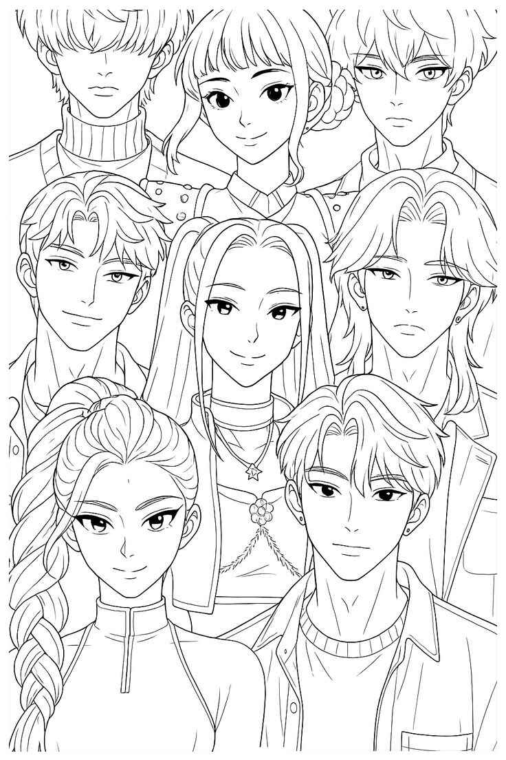 Desenho de Saja Boys Desenho Colorir Imprimir 06