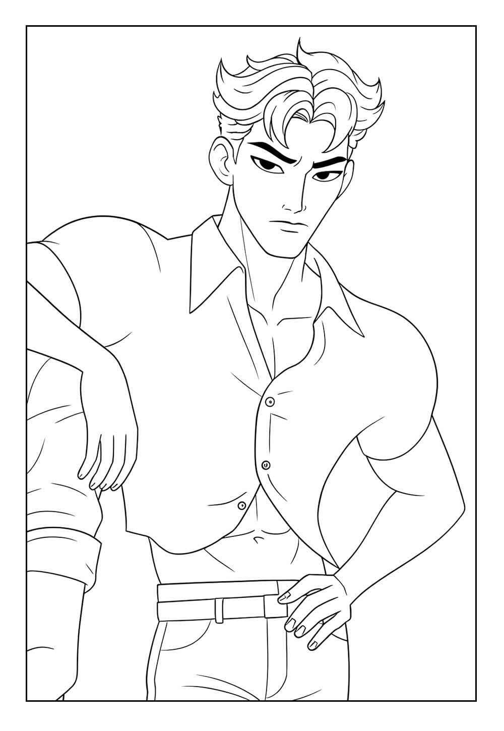 Desenho de Saja Boys Desenho Colorir Imprimir 14