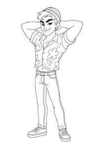 Desenho de Saja Boys Desenho Colorir Imprimir 16