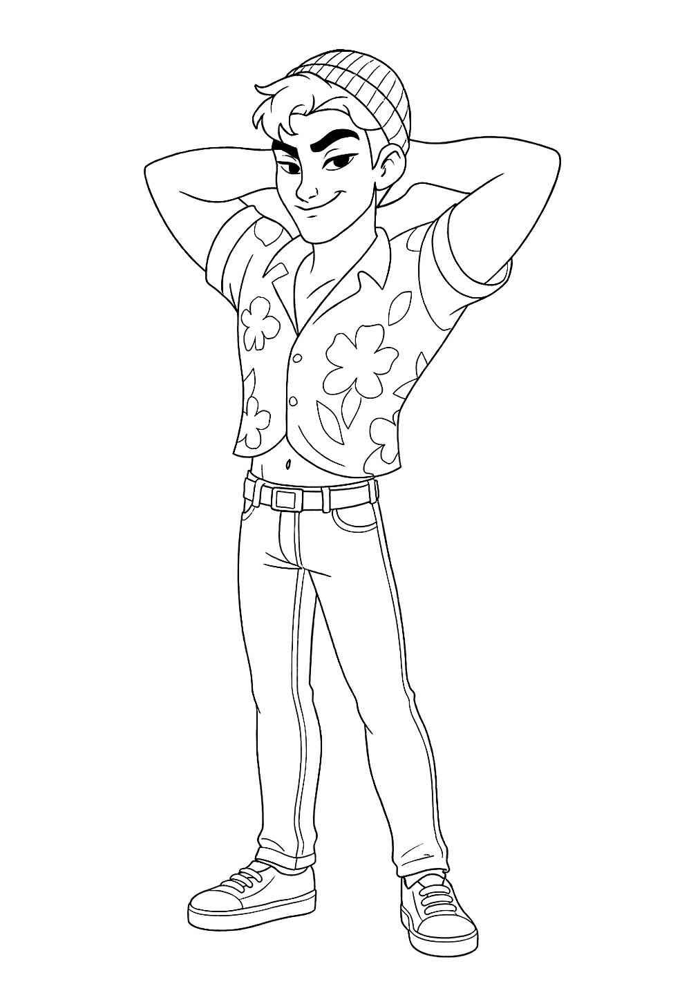 Desenho de Saja Boys Desenho Colorir Imprimir 16