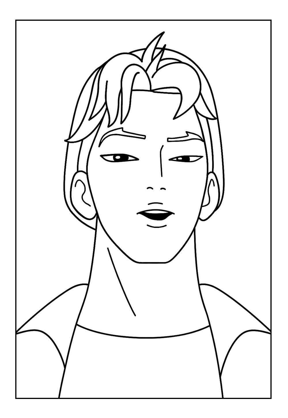 Desenho de Saja Boys Desenho Colorir Imprimir 17