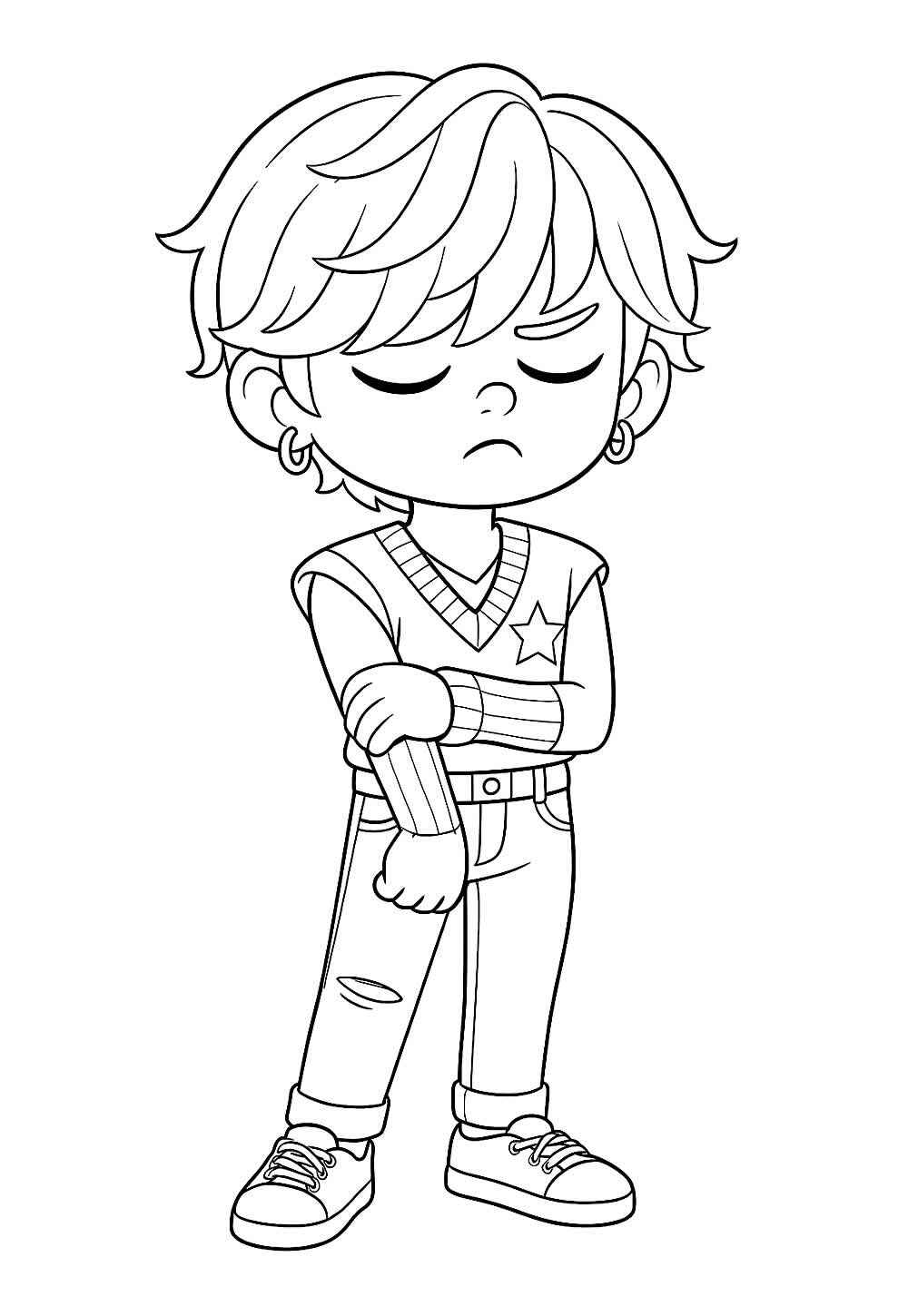 Desenho de Saja Boys Desenho Colorir Imprimir 20