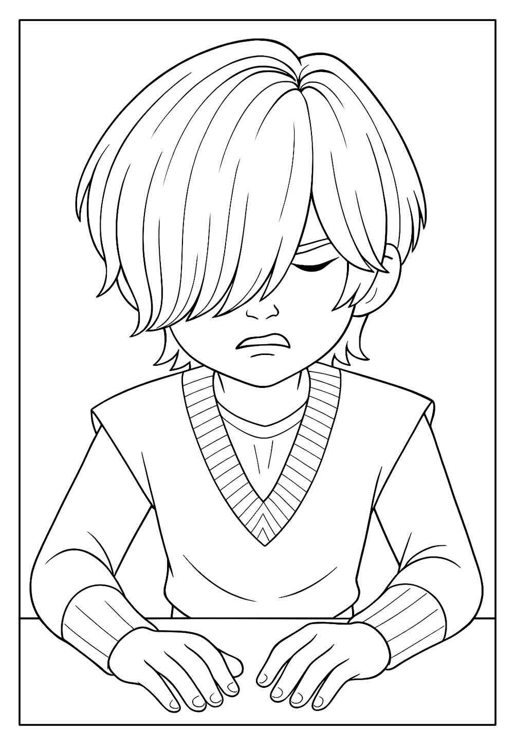 Desenho de Saja Boys Desenho Colorir Imprimir 24