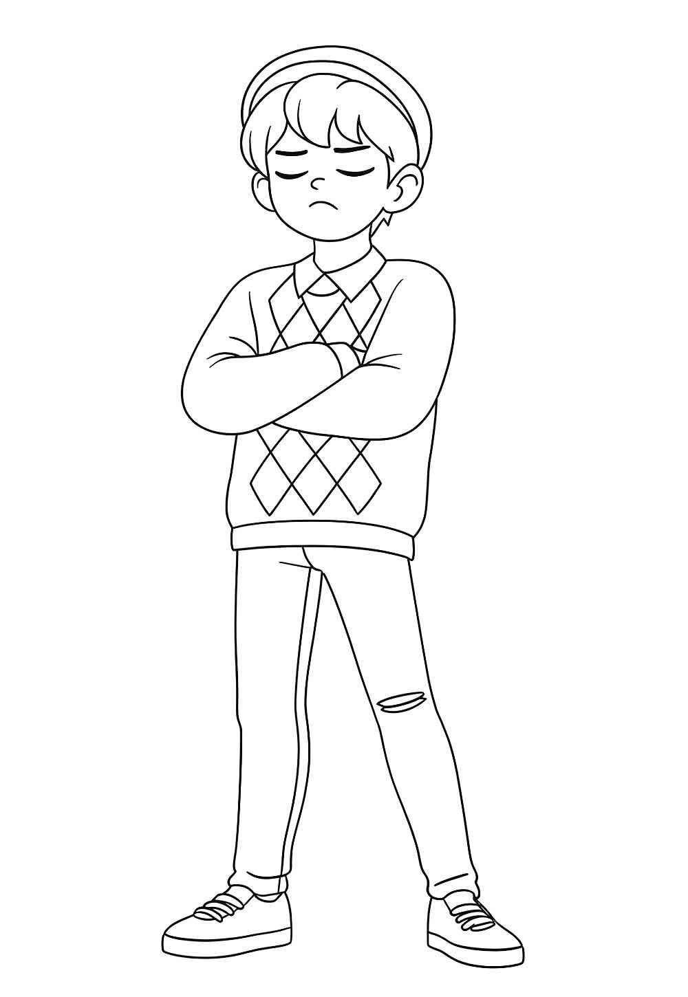 Desenho de Saja Boys Desenho Colorir Imprimir 29