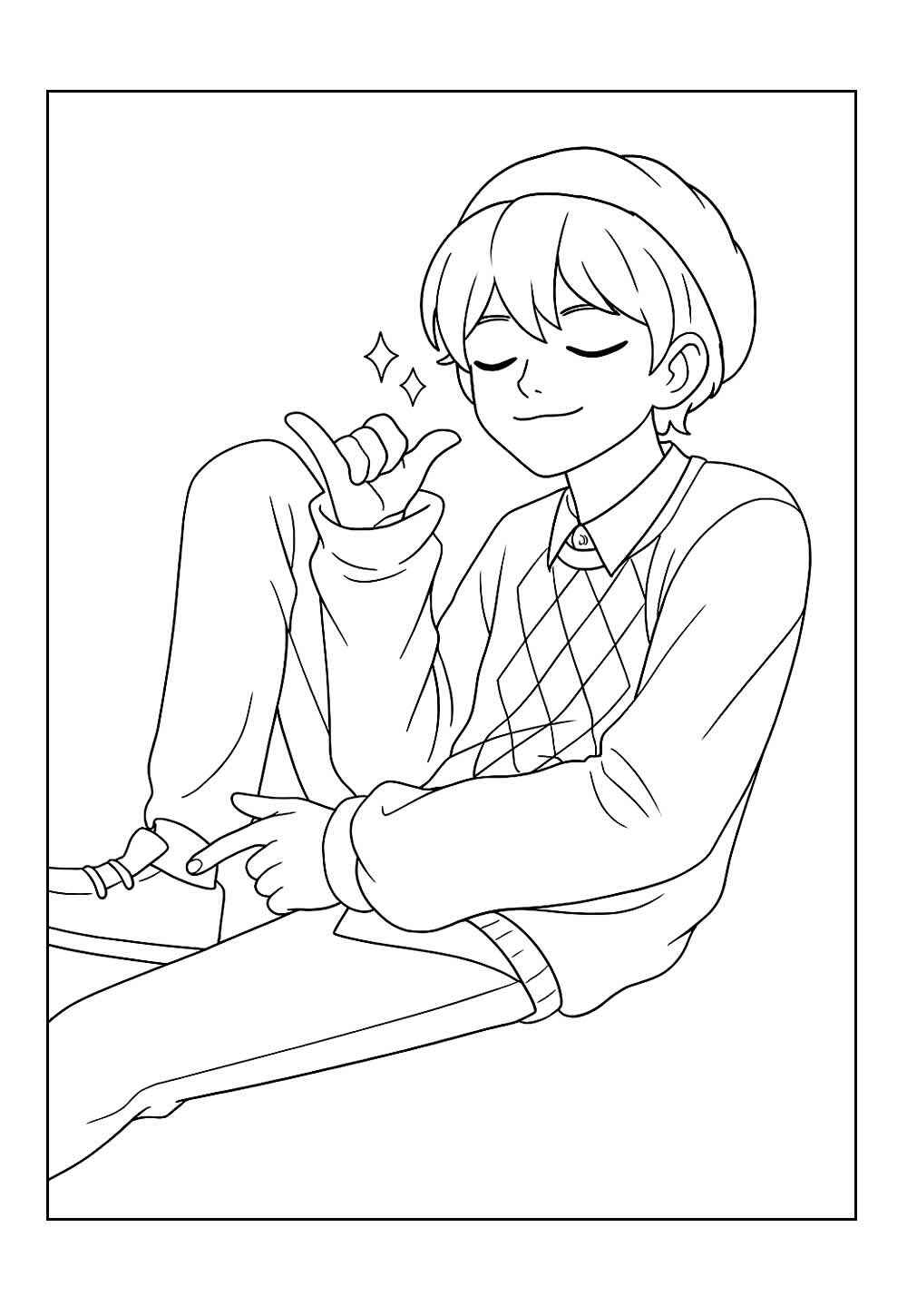 Desenho de Saja Boys Desenho Colorir Imprimir 32