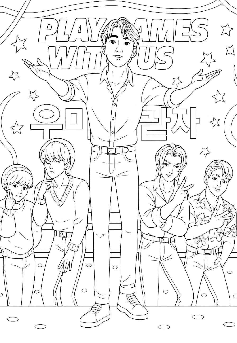 Desenho de Saja Boys Desenho Colorir Imprimir 33