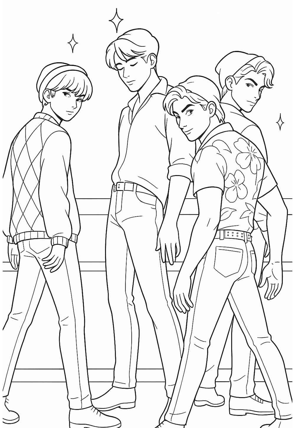 Desenho de Saja Boys Desenho Colorir Imprimir 40