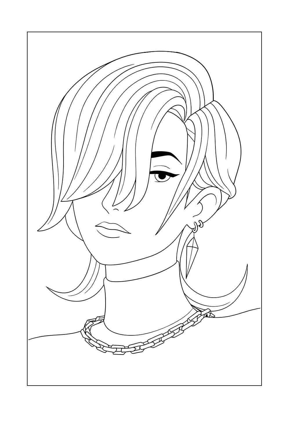 Desenho de Saja Boys Desenho Colorir Imprimir 45