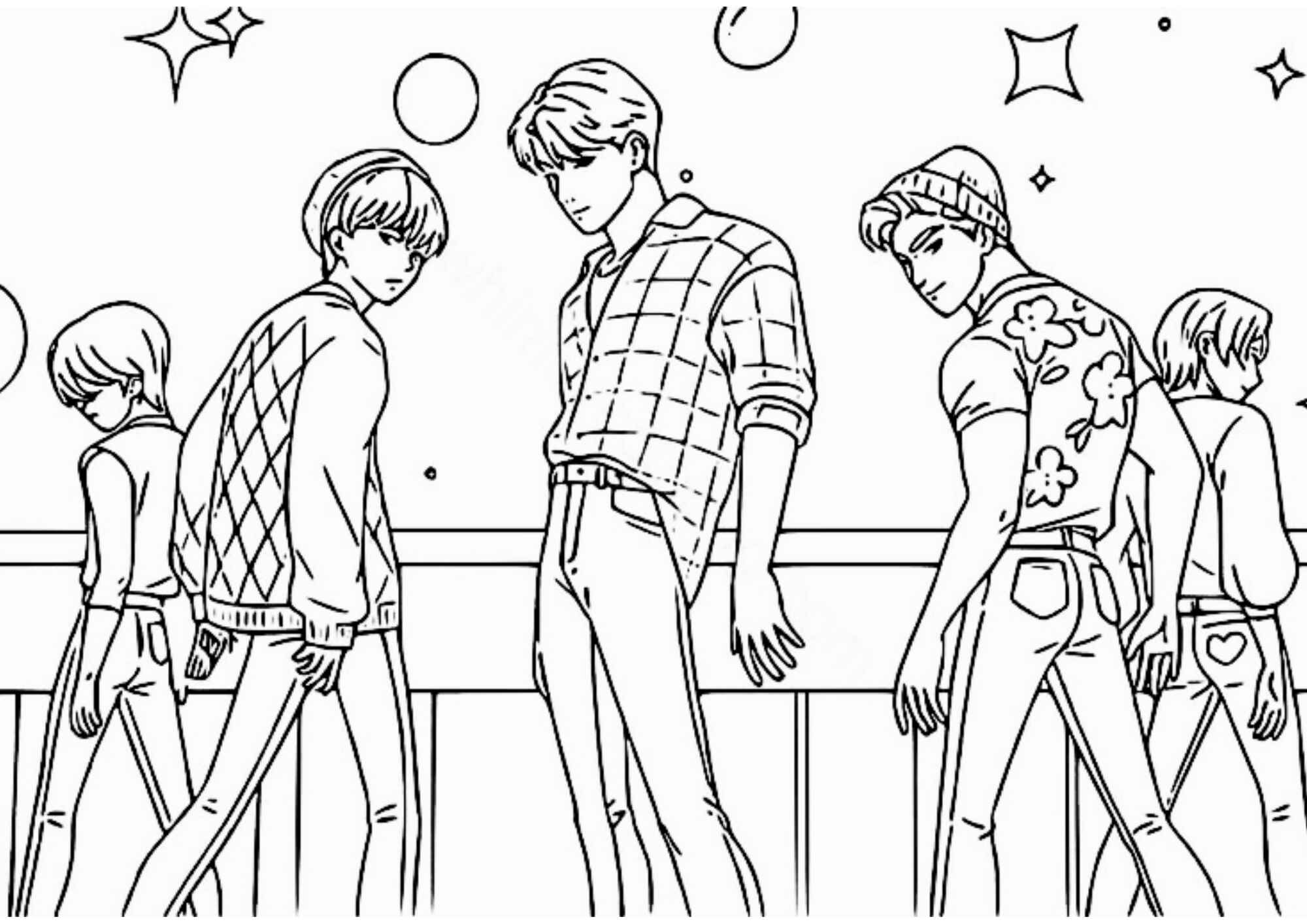 Desenho de Saja Boys Desenho Colorir Imprimir 48