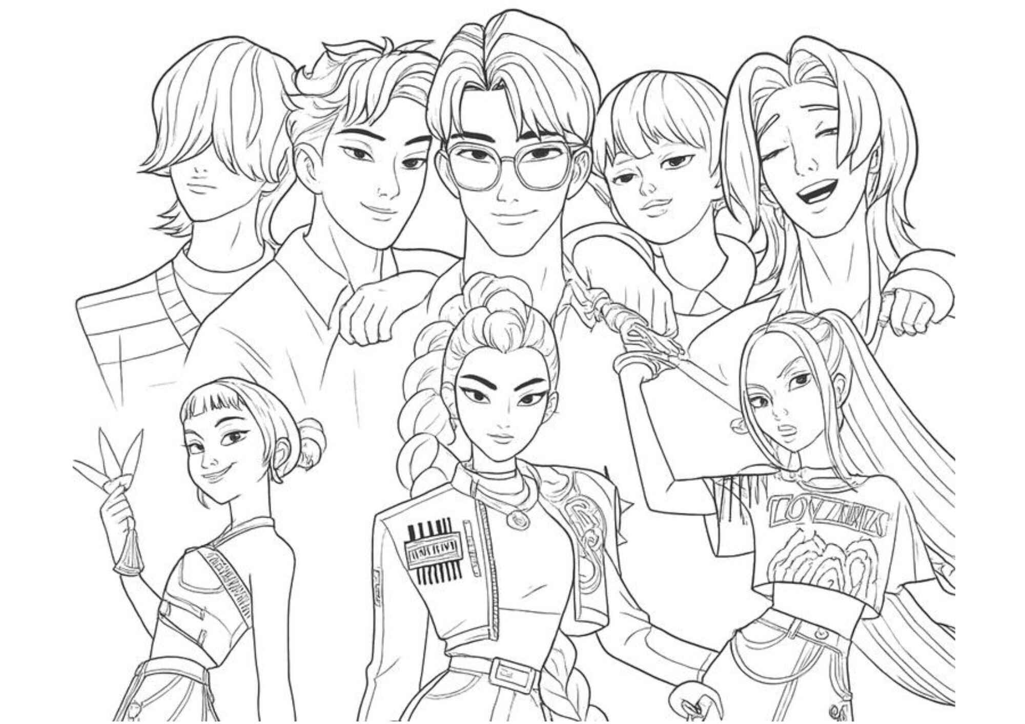 Desenho de Saja Boys Desenho Colorir Imprimir 50