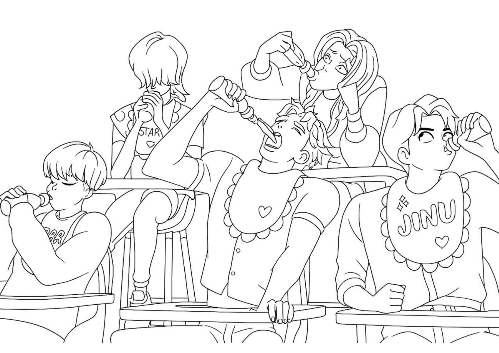 Desenho de Saja Boys Desenho Colorir Imprimir 52